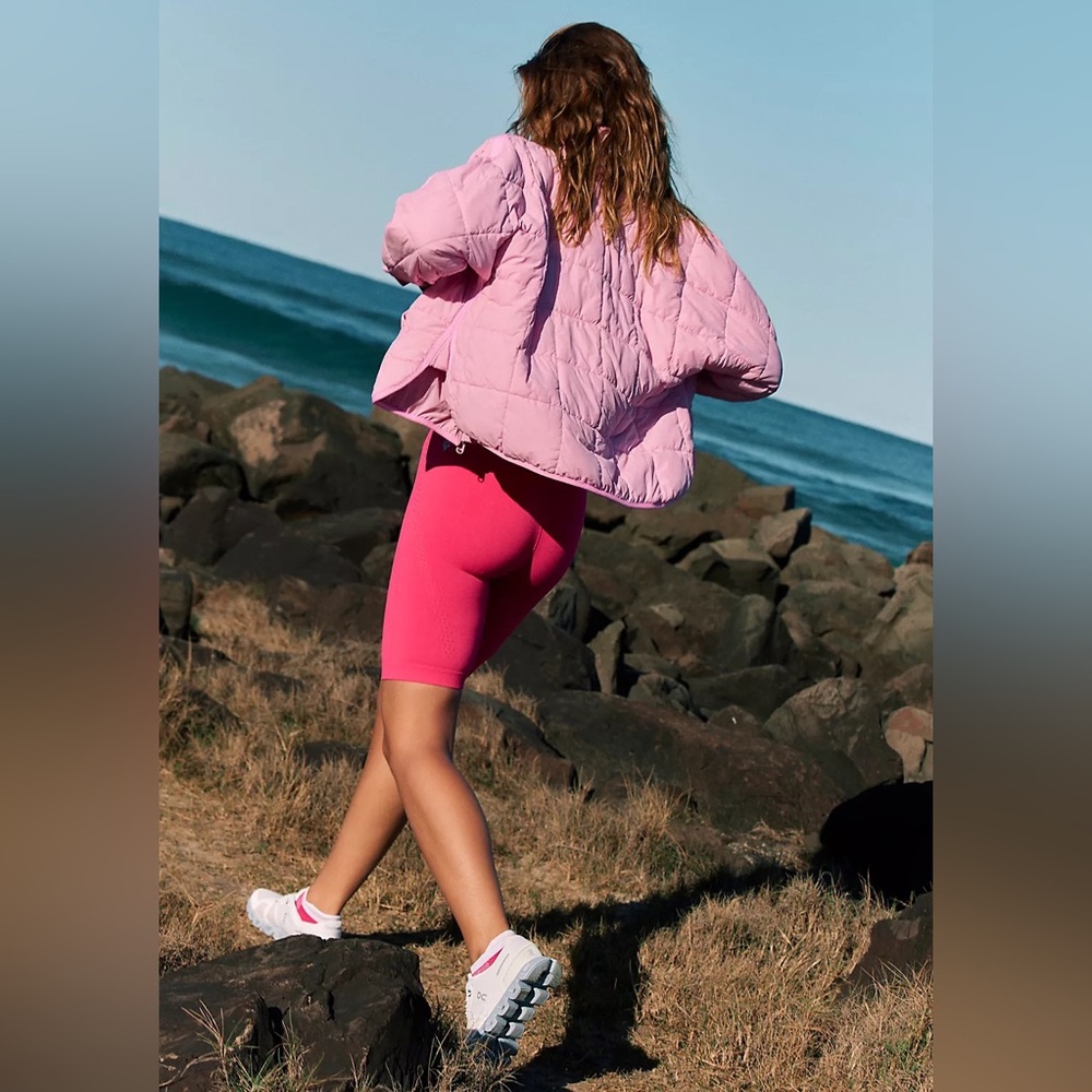 Free People Pink Quilted Puffer Jacket - Picture 4 of 15